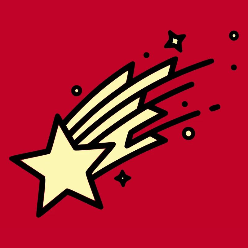 Une bande dessinée Shooting Star Comet