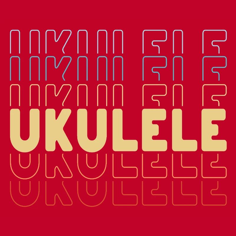 Typographie du ukulélé