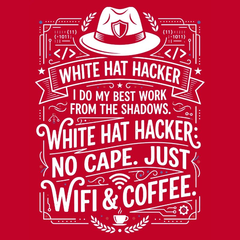 White Hat Hacker Wifi And Coffee
