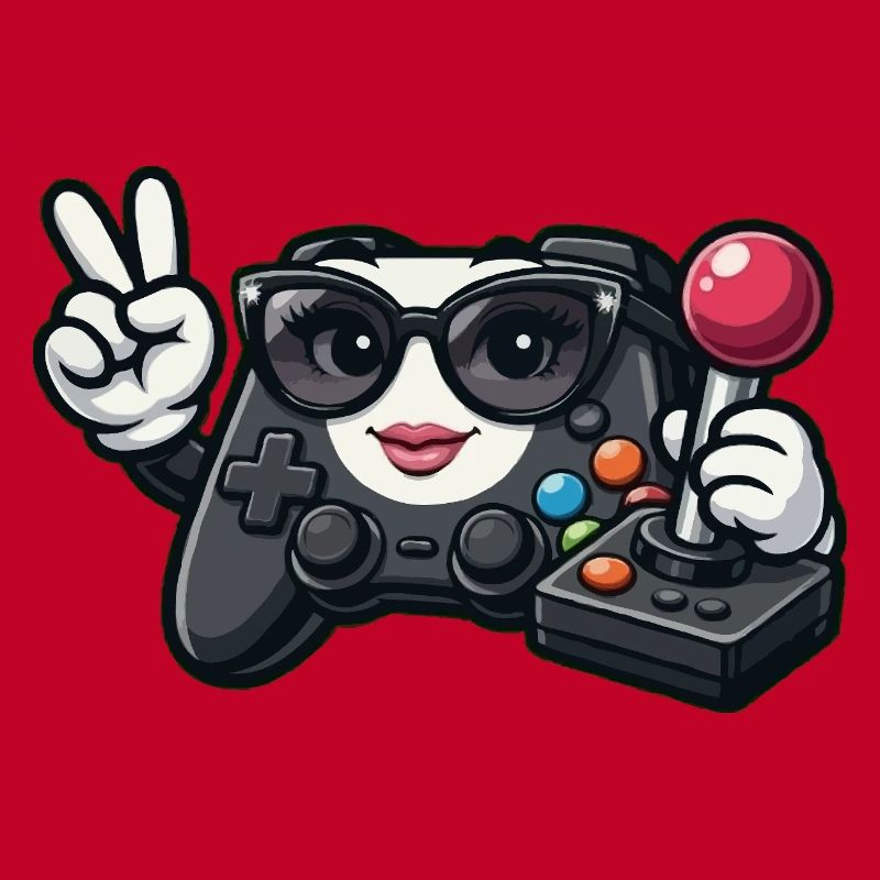 Kawaii-Spielcontroller-Friedenszeichen