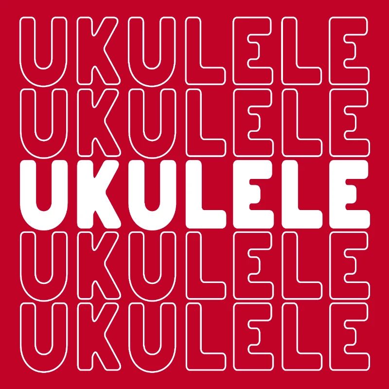 Ukulele typography