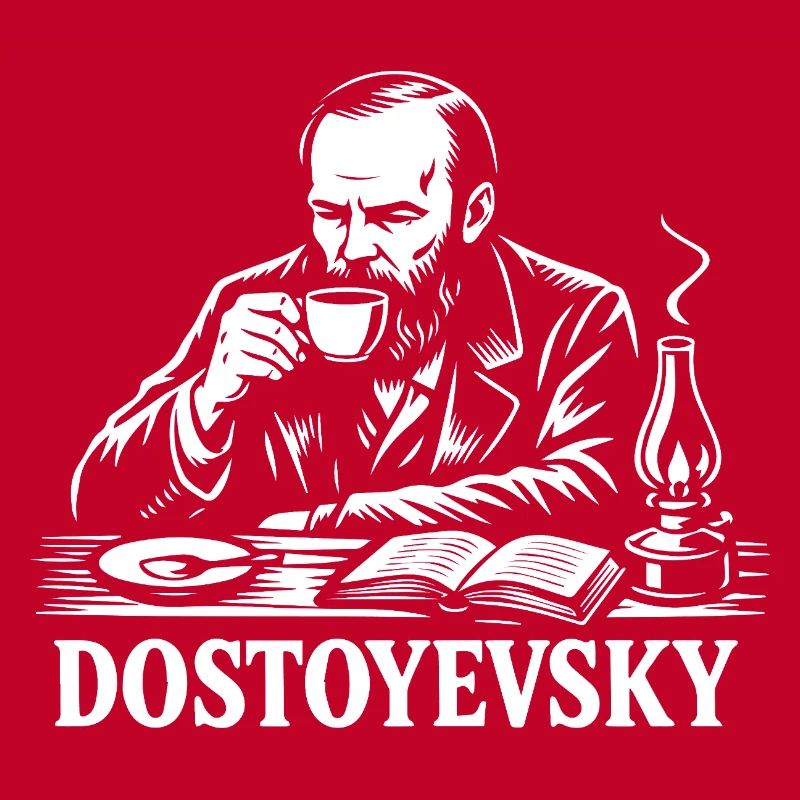 Dostojewski beim Kaffeeporträt