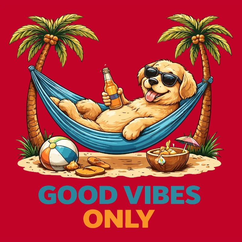 Chiot dans le hamac – Mode Relax