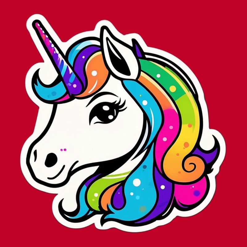 Helles Regenbogen-Einhorn