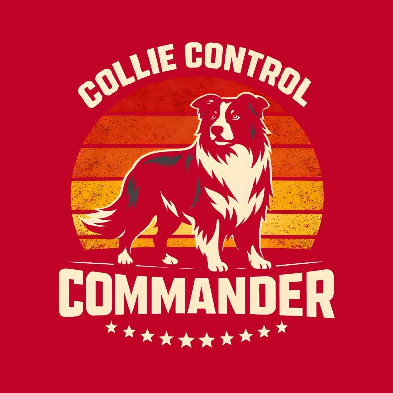 Collie Commando | Border Collie Retro