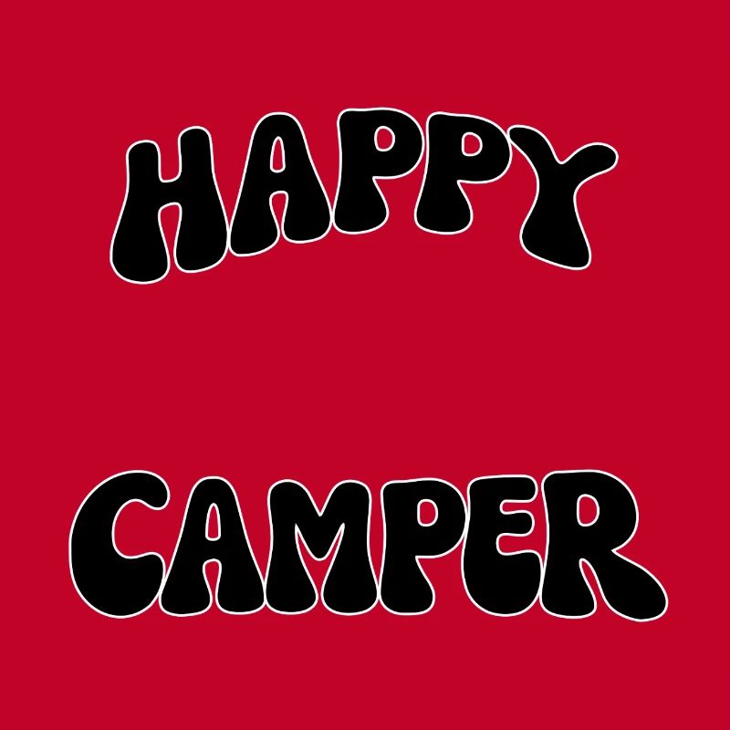 Lettrage de camping joyeux