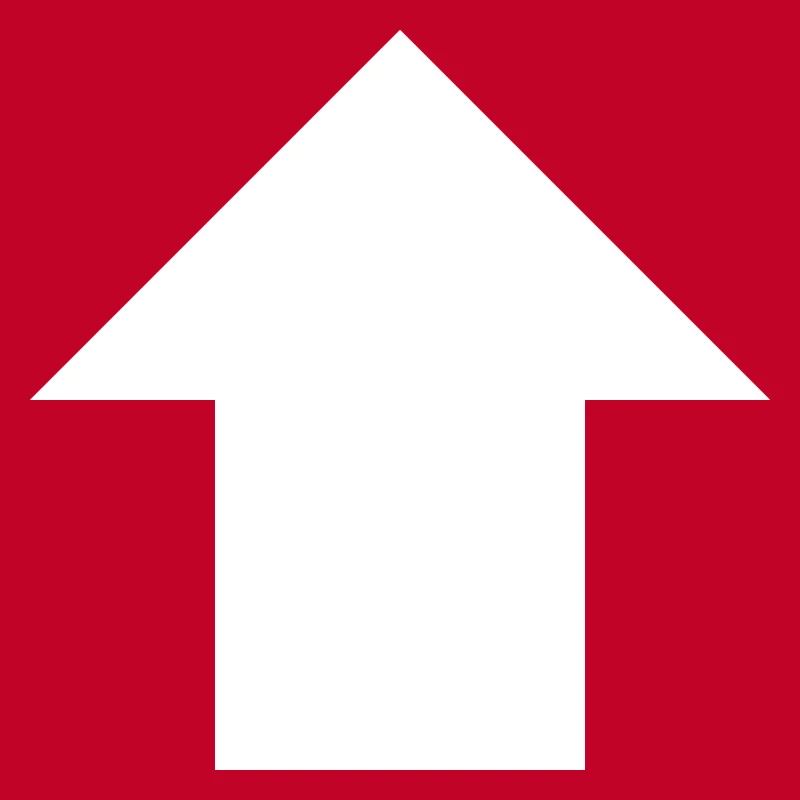Pfeil-oben-Schild