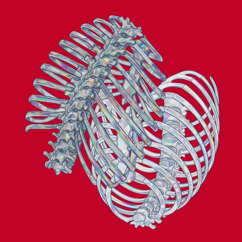 Nervures irisées en spirale