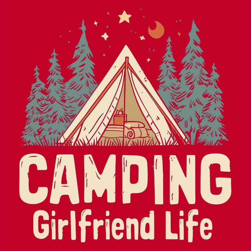 Camping Freundin Spruch Camping Girlfriend Life Ca