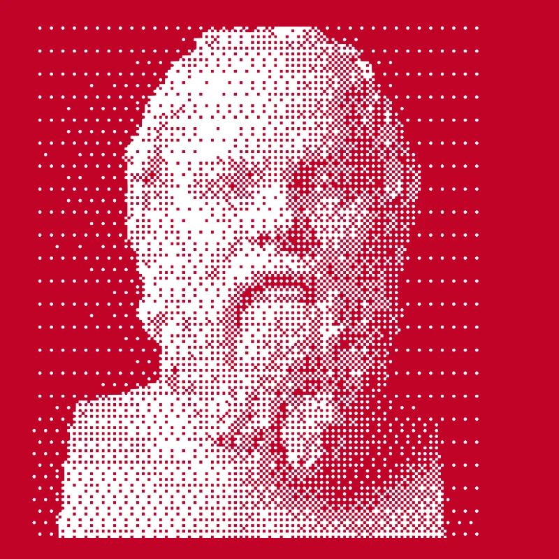 Socrates Halftone Portrait.