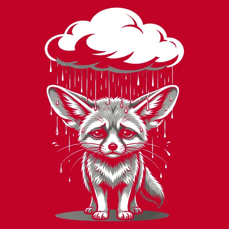 Fennec Desert Fox - Emotional Retro Motif