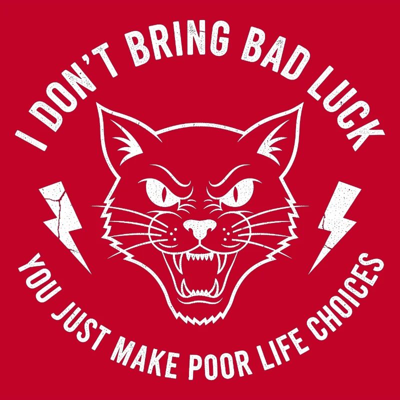 Pech oder Wille Katzen-Spruch