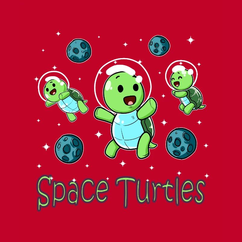 Space Turtles Astronauts Baby Turtle