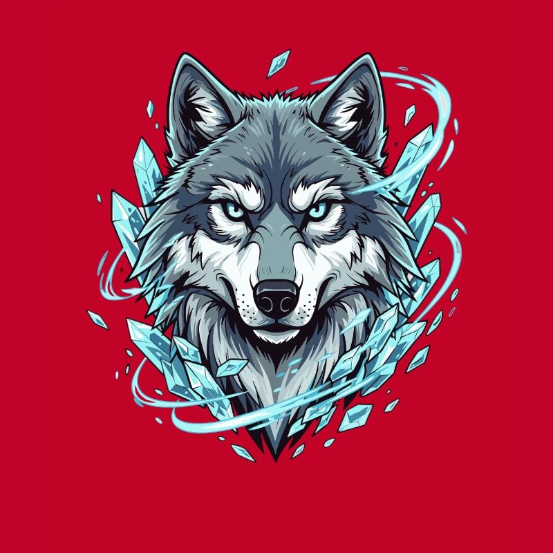 Loup de glace dans le Cercle de Cristal