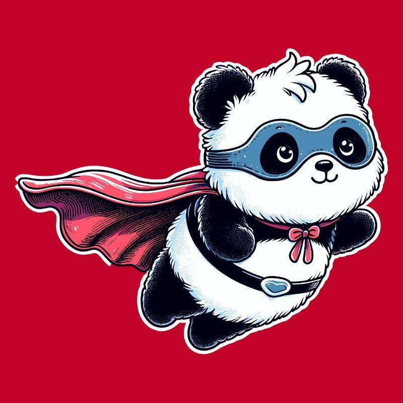 Panda Bär Helden Bärchen Superhelden Teddy