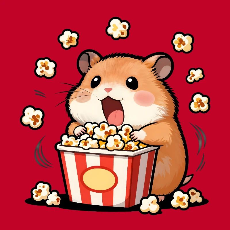 Hamster Popcorn gourmand