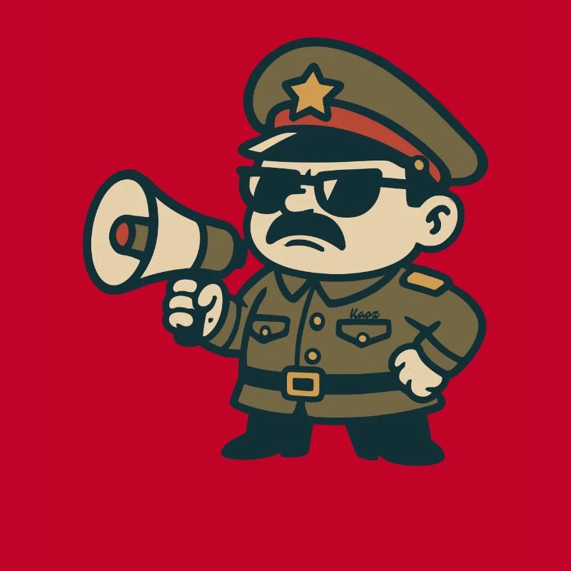Retro Sergeant Megaphone