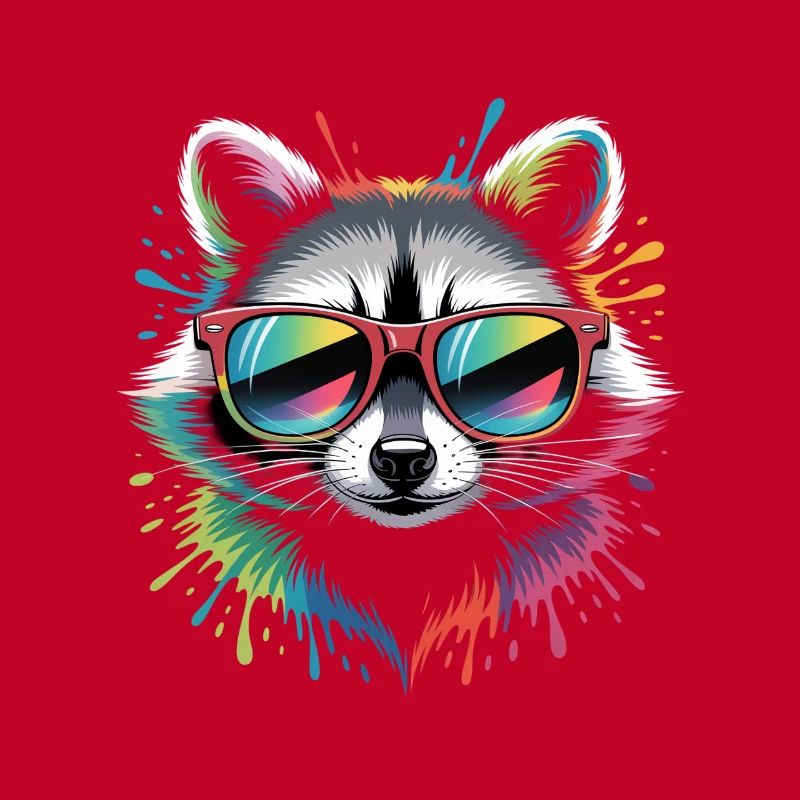 Rainbow Waschbär