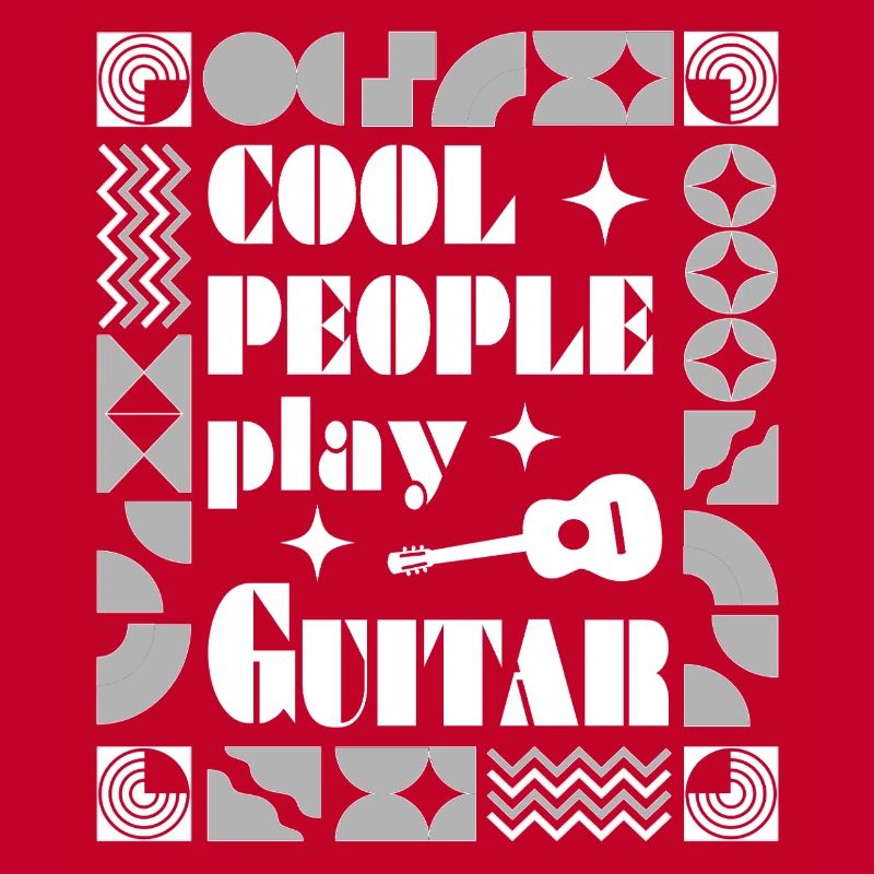 Cool people play Guitar - white