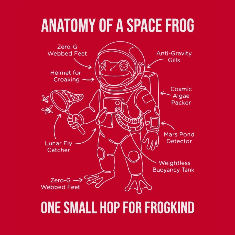 Anatomie d’une grenouille de l’espace