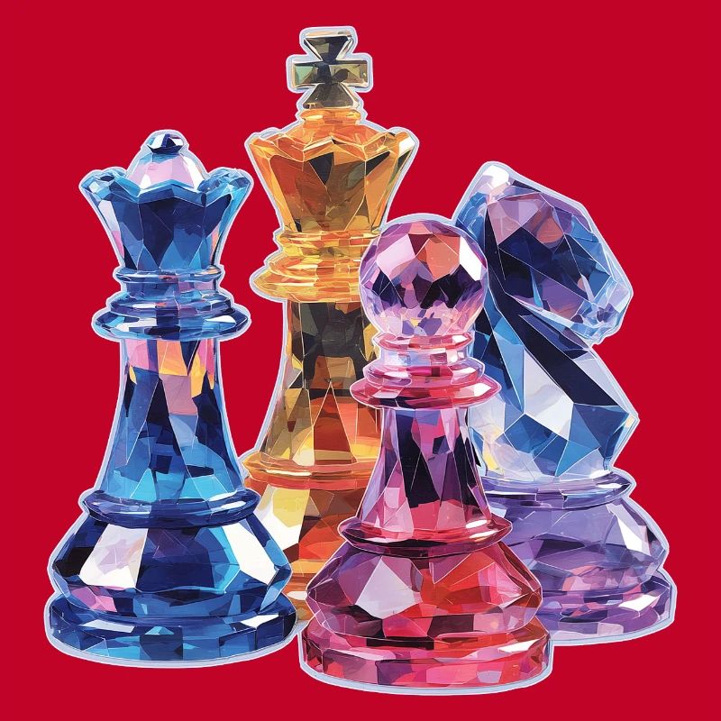 Chess Crystal Figures Design for Men Gift