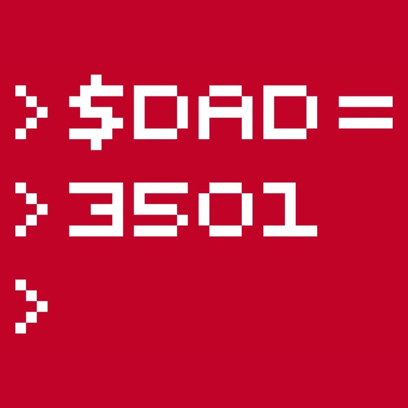 DAD 8-Bit Code Nerd Pixel Terminal Retro