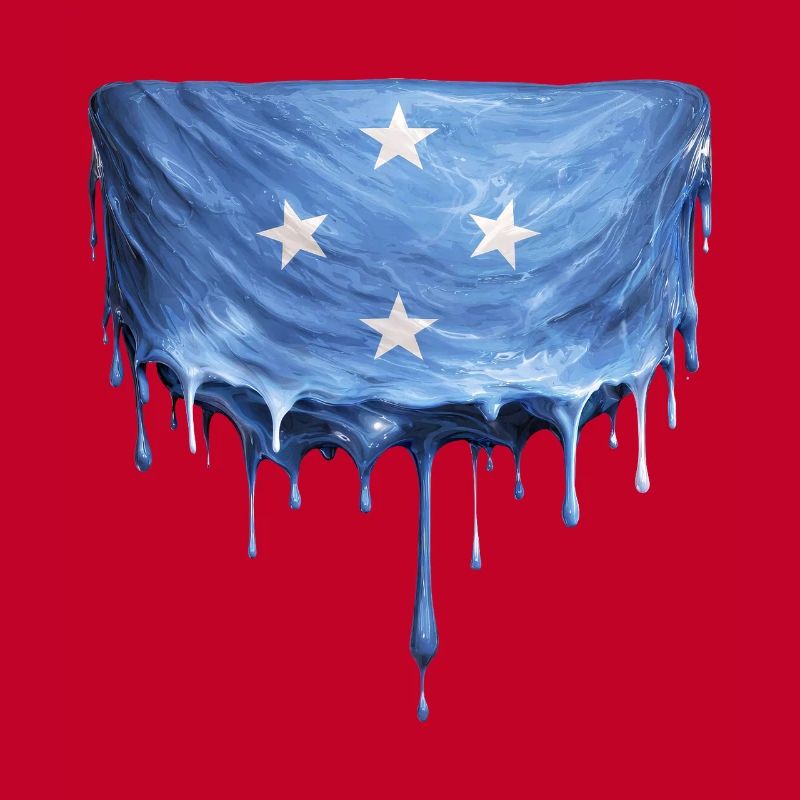 Micronesia Dripping Flag