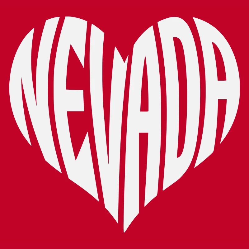 Nevada Heart Typography