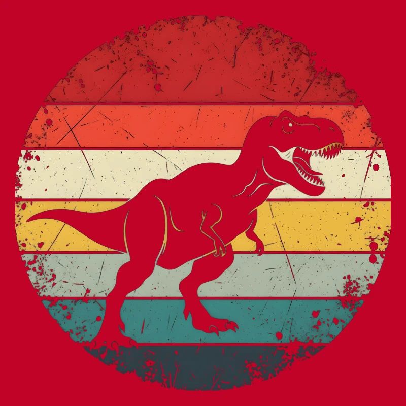 Dinosaurier-Geschenk – Retro-Dinosaurier-Dino-Dinosaurier