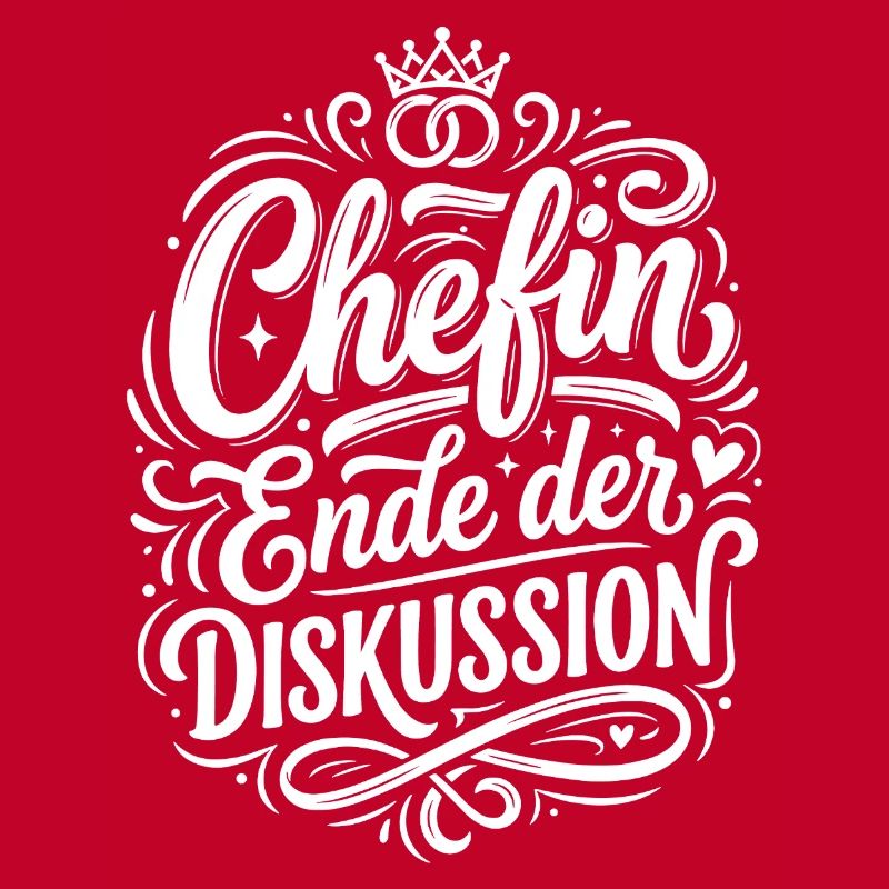 Chefin Ende der Diskussion Design