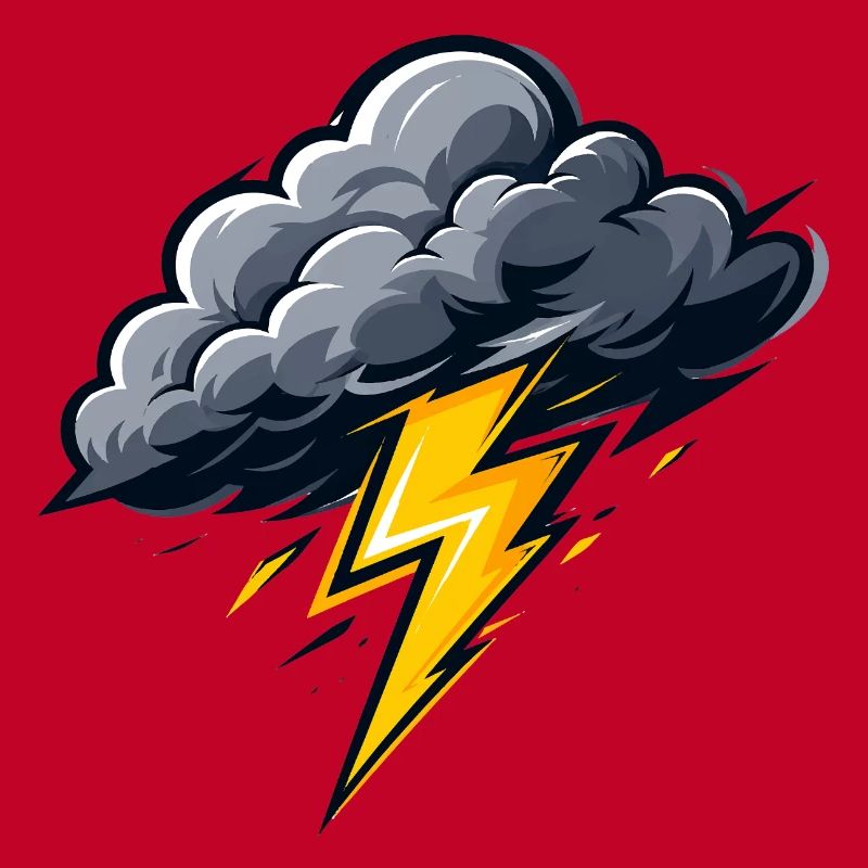 Nuage, Éclairs, Orage, Motif météo