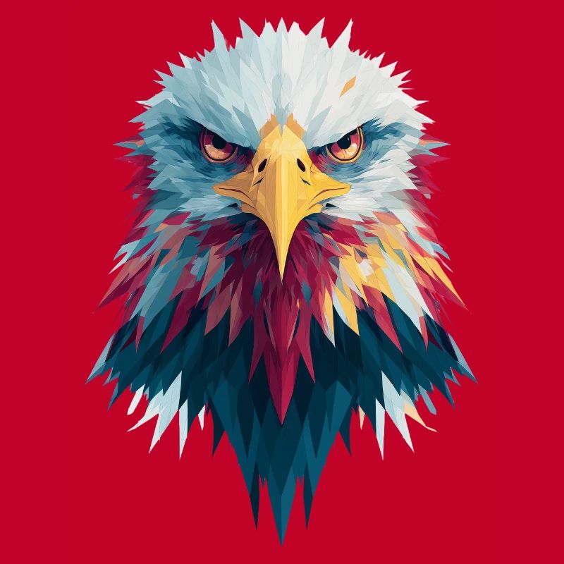 Impressive eagle piercing gaze