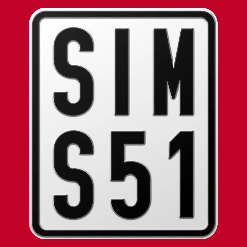 Plaque d’immatriculation du Simson S51 Mobylette