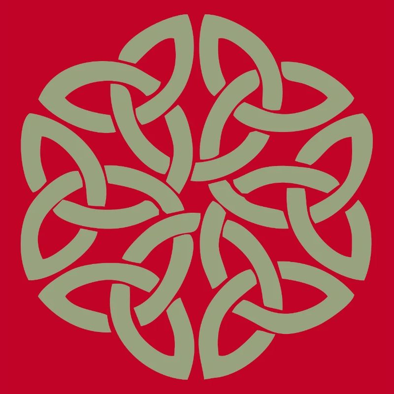 Entrelacement circulaire du nœud celtique