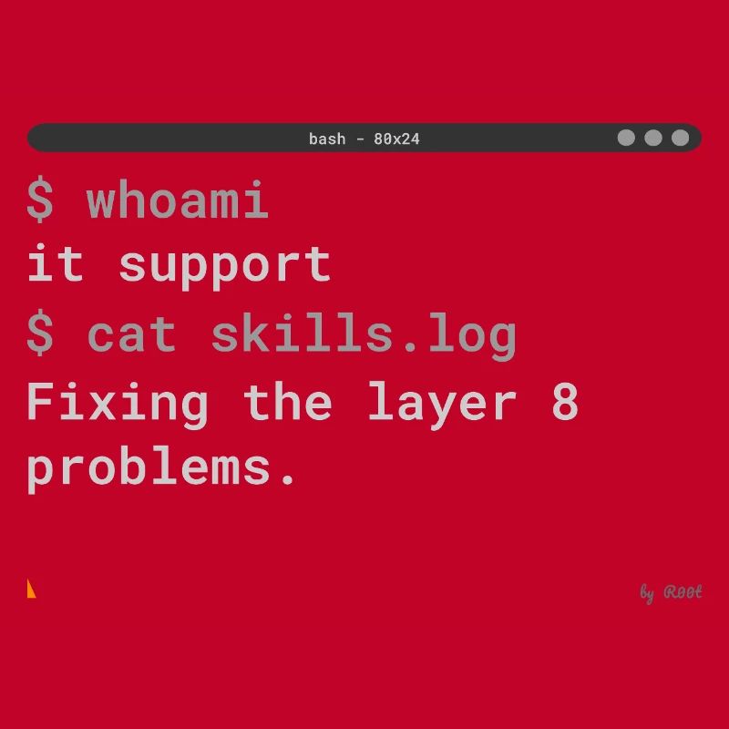 IT Support Specialist Terminal Design