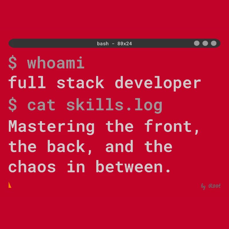 Conception de terminaux développeurs Full Stack