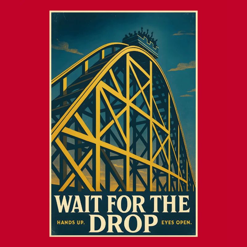 Warte auf den Drop | Achterbahn Thrill