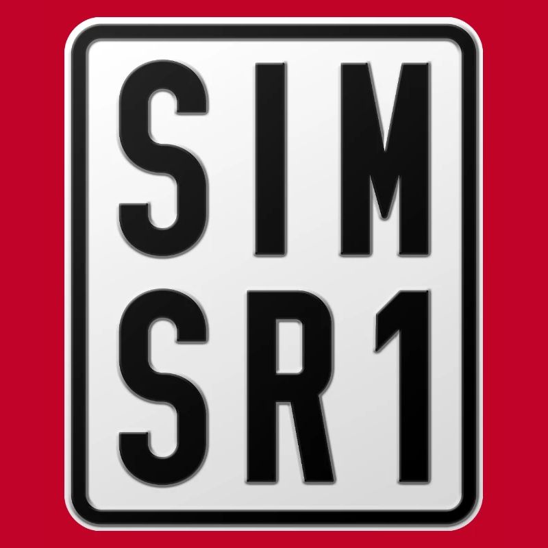 Plaque d’immatriculation du cyclomoteur Simson SR1