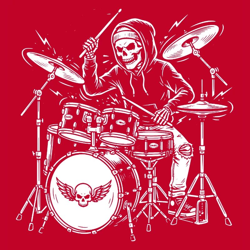 Grim Drummer Skeleton