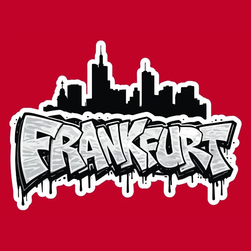 Frankfurt Skyline Graffiti