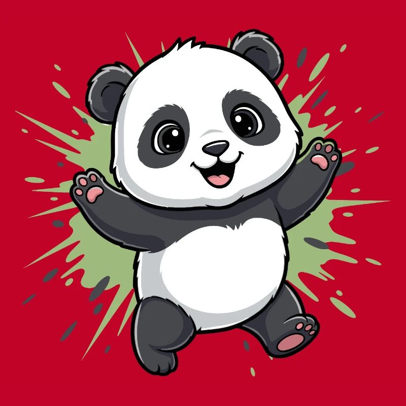 Fond du Panda Spritz Câlin