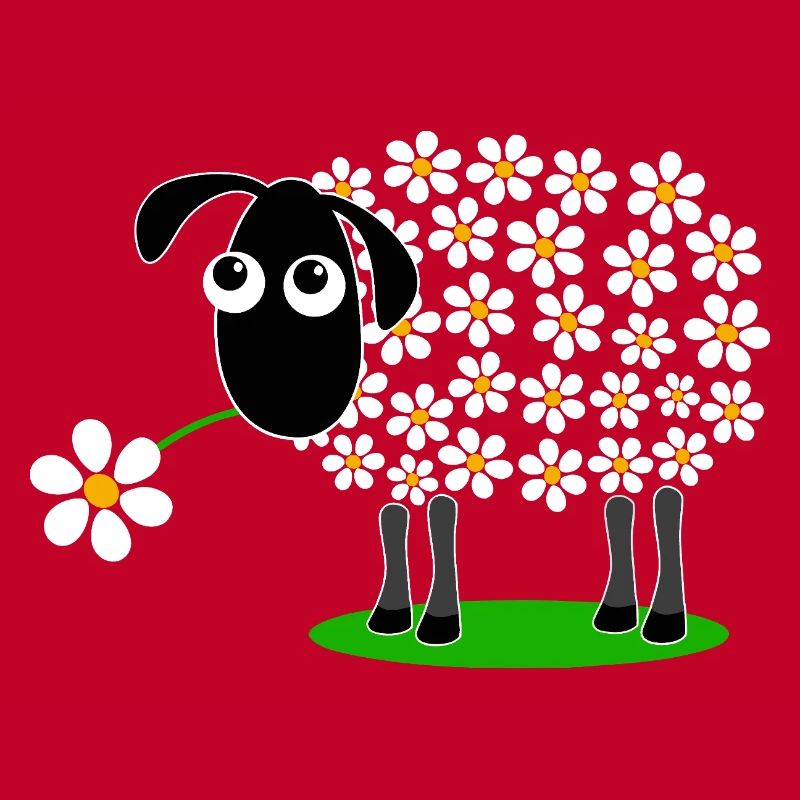 Daisy Parade Schaf-Cartoon