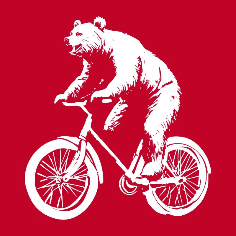 Funny Bicycle Bear