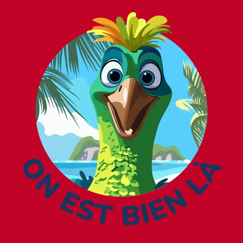 Sommer-Cartoon-Vogel-Humor-Sonne