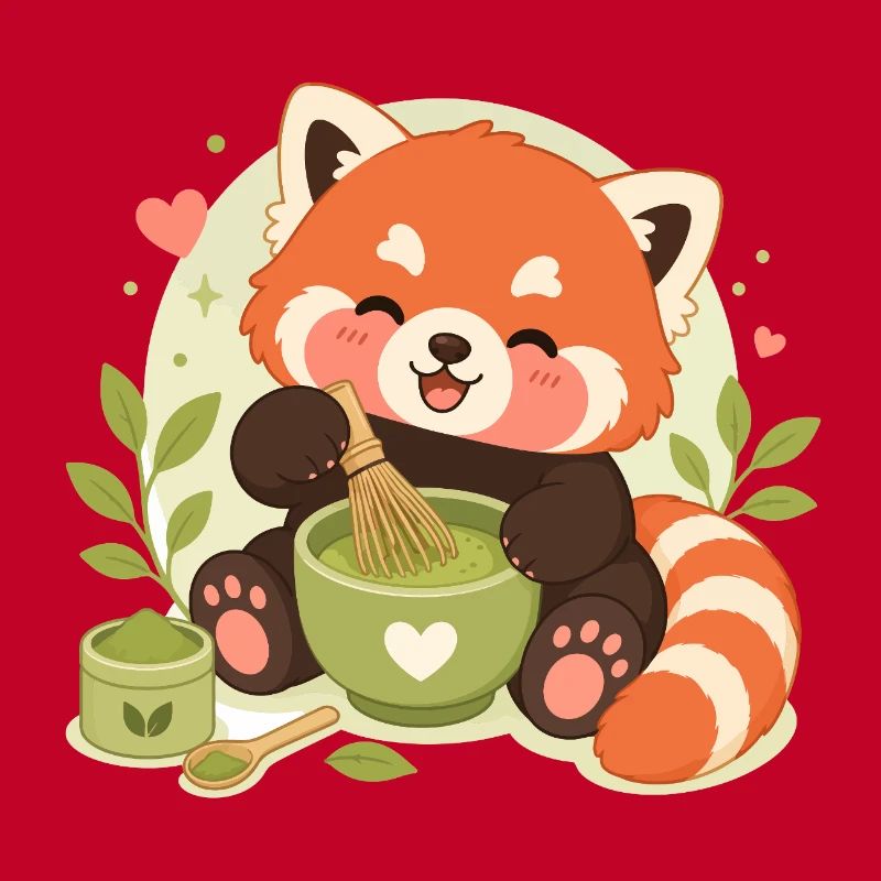 Amour du Matcha Panda Rouge