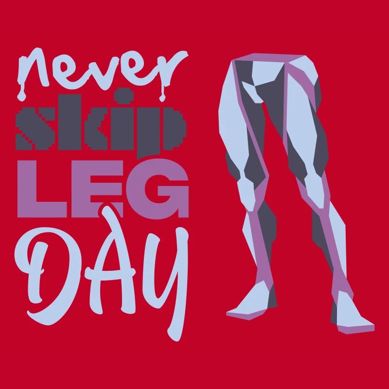 Graphique Never Glid Leg Day