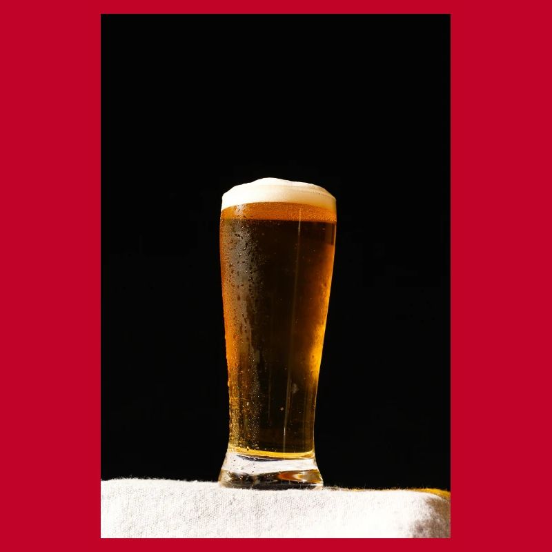 Bierglas Abendlicht