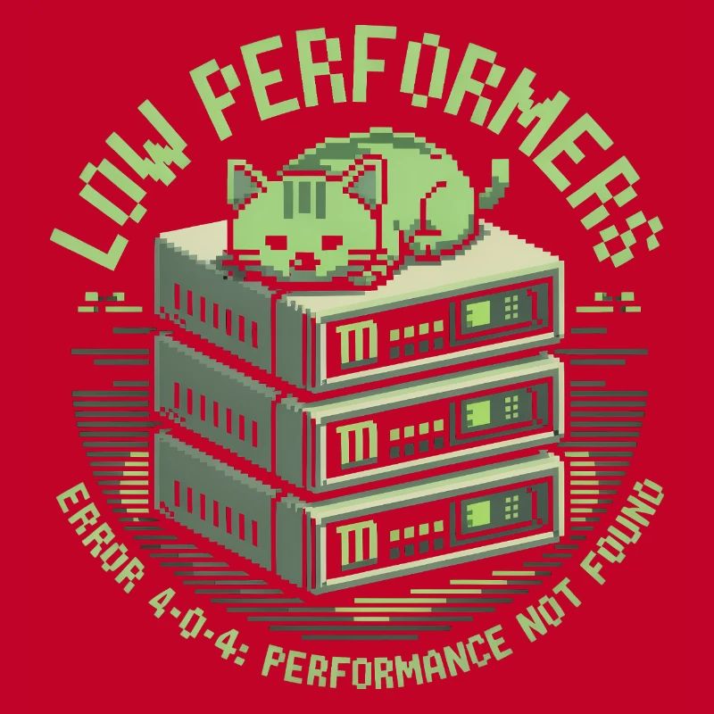 Low Performers Cat Server Pixel Art