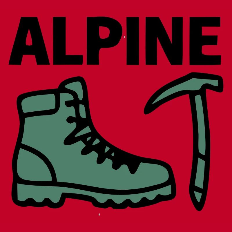 Wanderschuh Eispickel Alpine Bergsteigen Klettern
