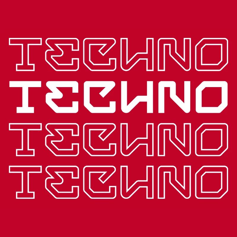 Techno-modernes Typografie-Logodesign